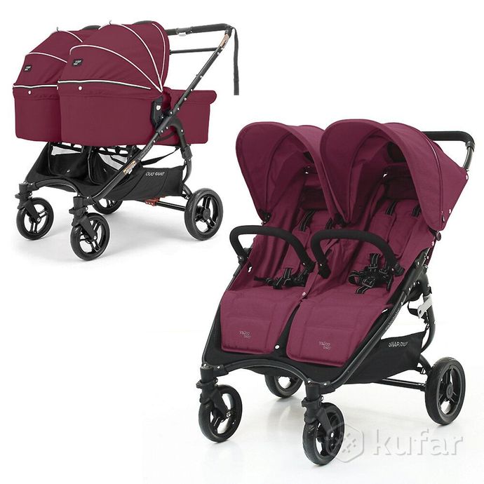 фото детская коляска для двойни valco baby snap duo 2 в 1 4