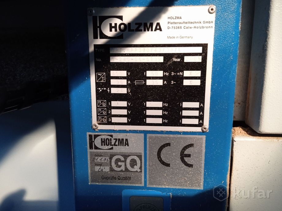 фото станок для раскроя плитных материалов hpp 380/43/38/l holzma 13