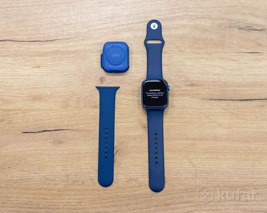 фото умные часы apple watch series 7 45 мм (синий) 8
