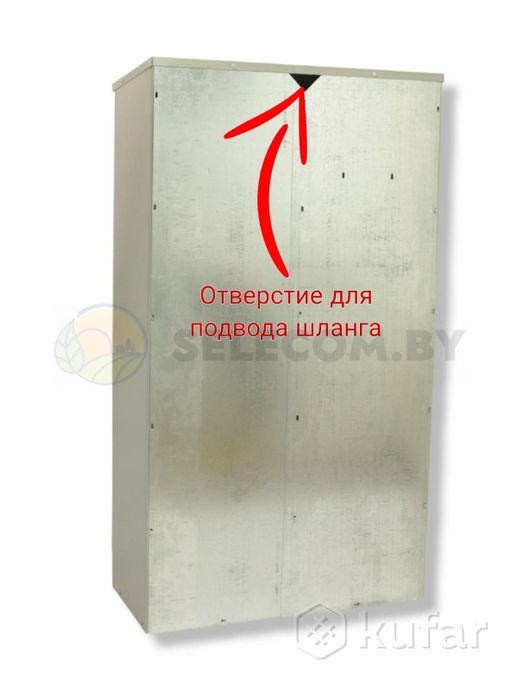 фото шкаф для 2 газовых баллонов (античный, красный, серый 2*50 л.) 13