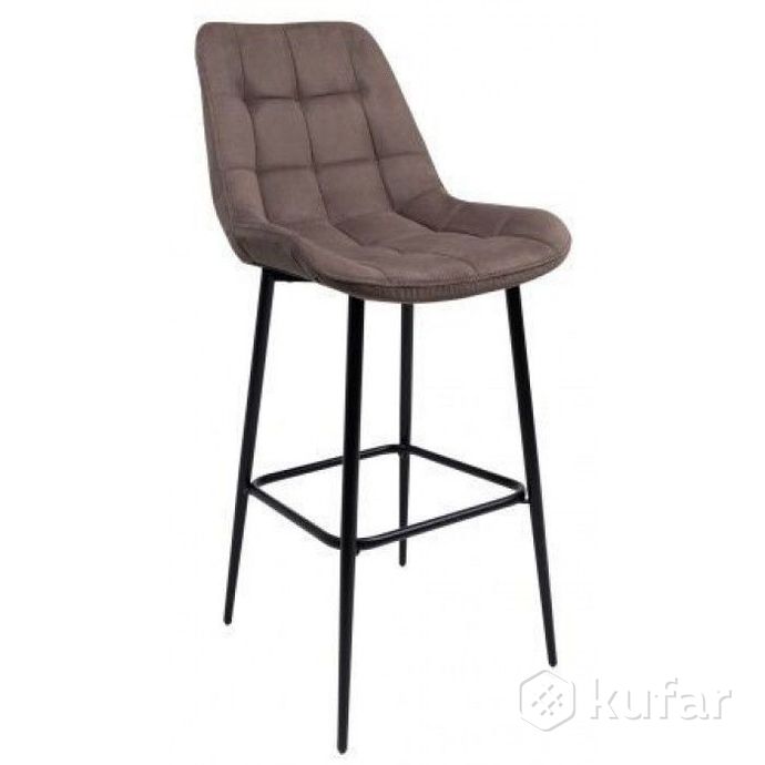 фото стул барный алвест av 405 коричневый микровелюр 09/черный 0