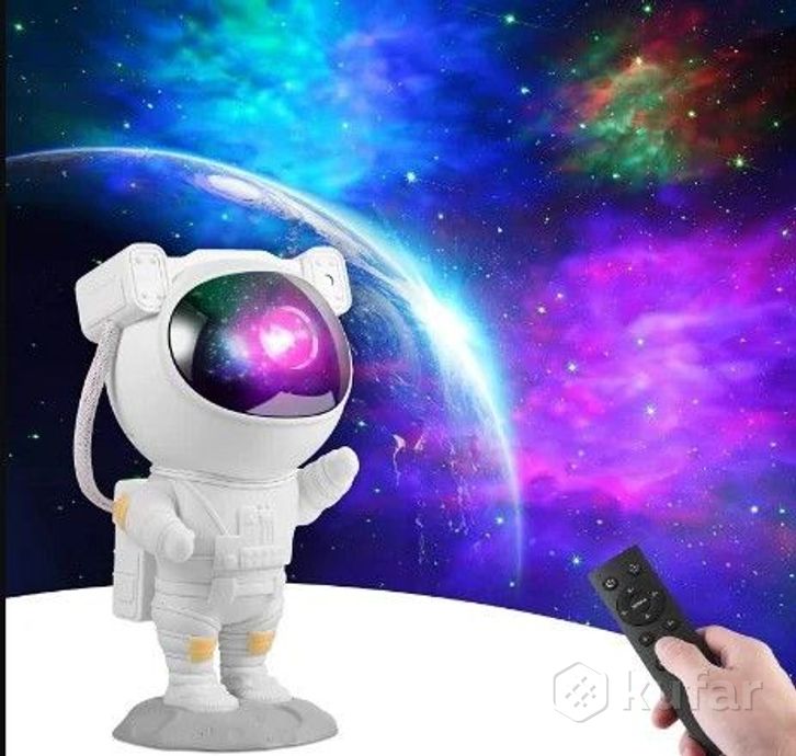 фото ночник проектор игрушка astronaut starry sky projector с пультом ду 3
