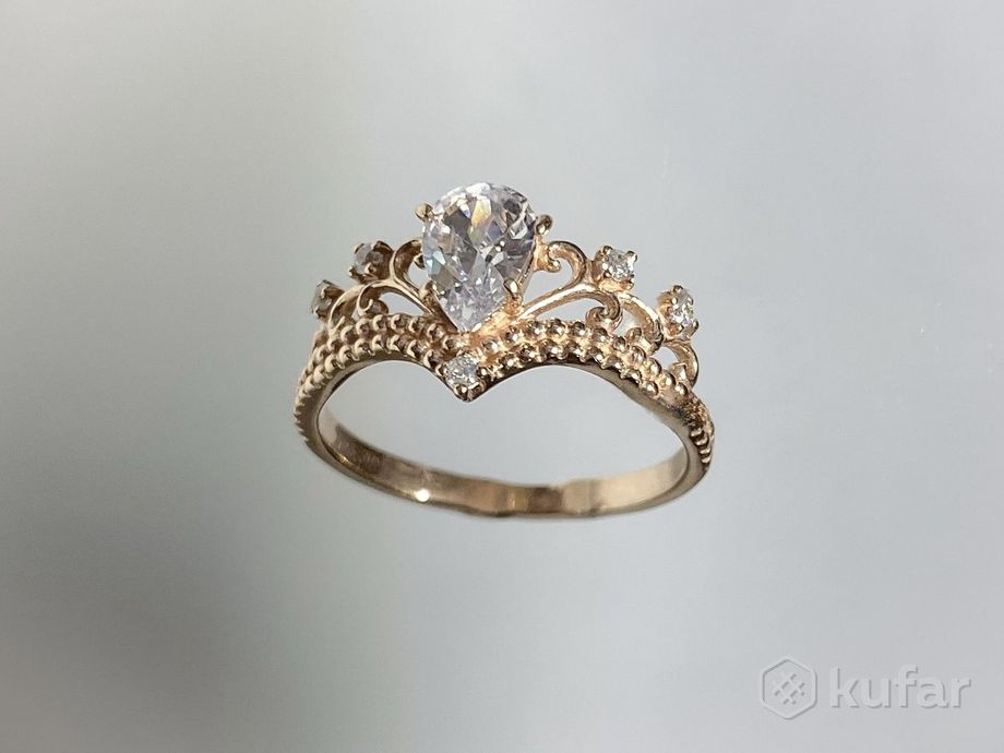 фото кольцо*корона императрицы*серебро925 пробы скидка 0