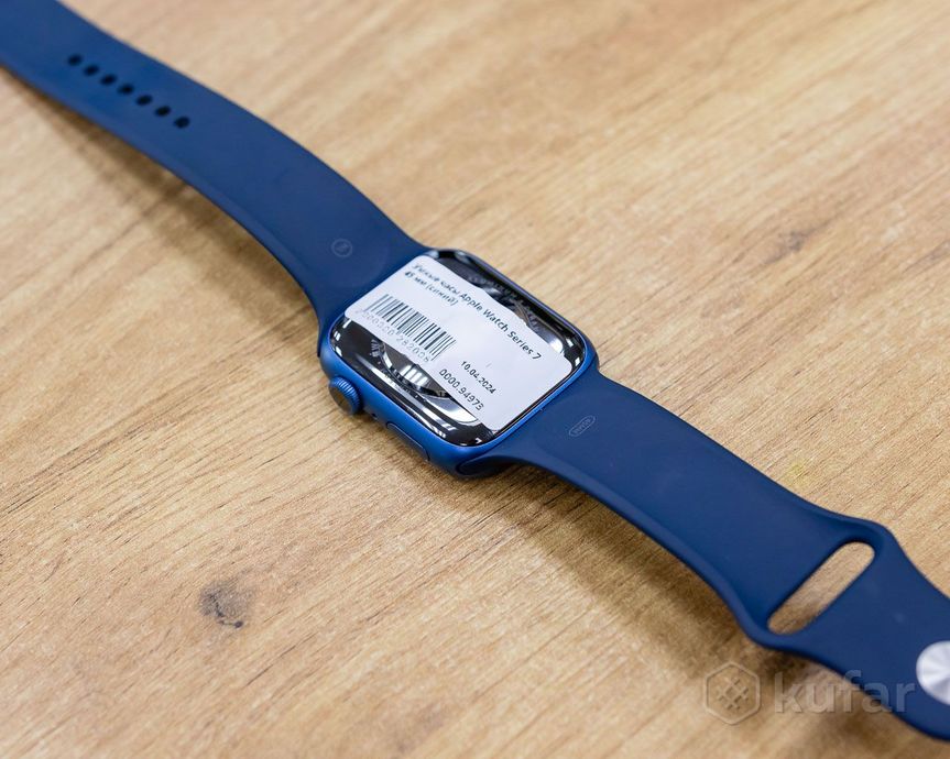 фото умные часы apple watch series 7 45 мм (синий) 4
