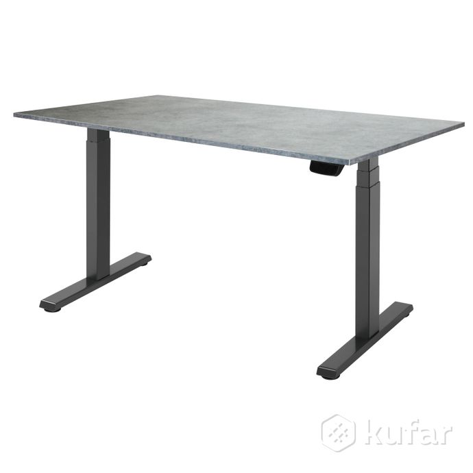 фото стол с регулируемой высотой ergo desk pro black 138*80*1,8 0