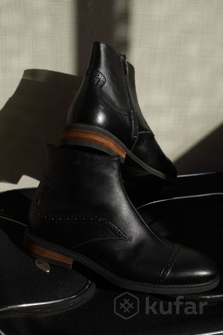 фото натуральная кожа мужские ботинки ручная работа 0
