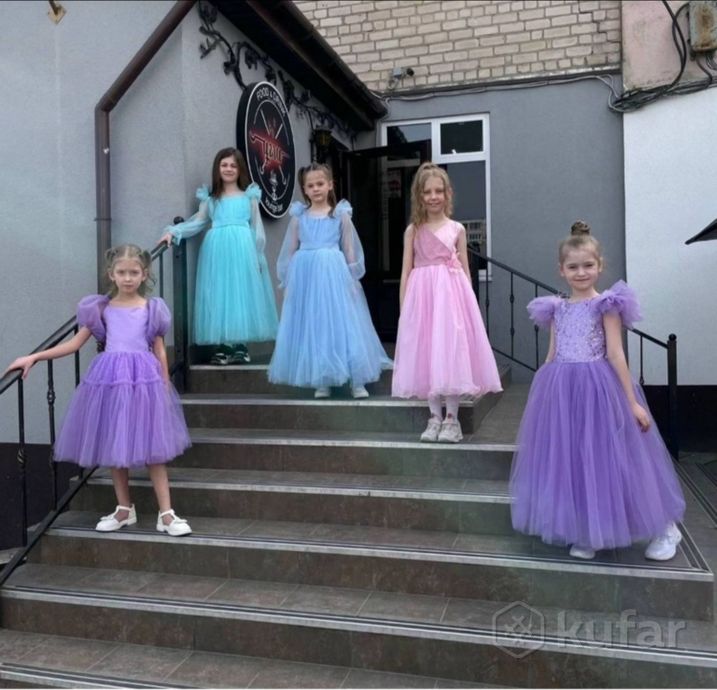 фото платья детские длинные на выпускной бал  0