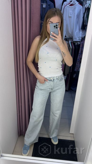 фото женские джинсы прямые  1