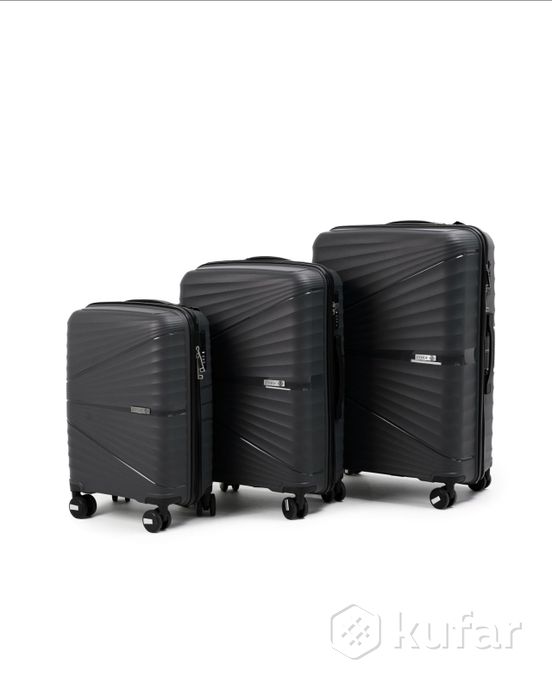 фото чемодан из полипропилена pride, размеры s, m, l 5