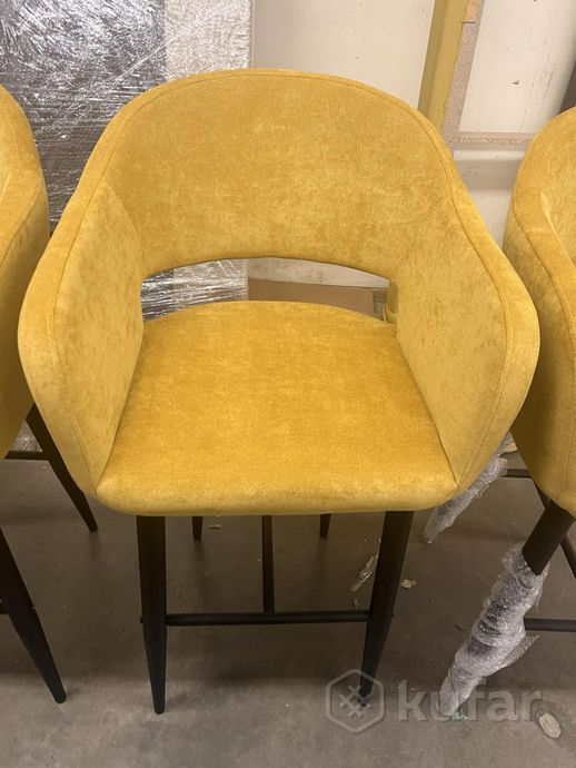 фото стул барный оскар-3 velvet yellow уценка 4