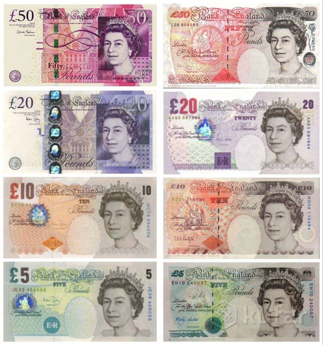 фото вышедшие из обращения британские фунты стерлингов 0
