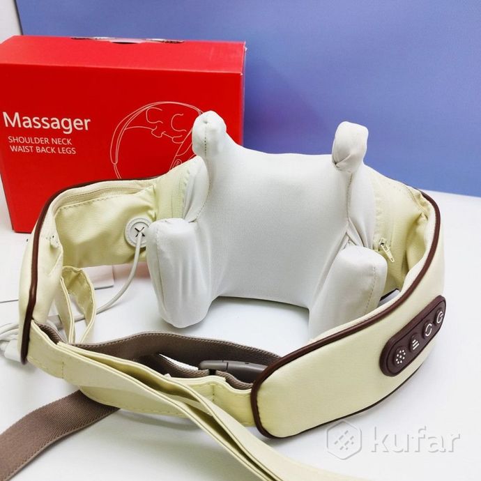 фото массажер многофункциональный  shoulder and neck massager для шеи и плеч / аккумуляторный массажер с 9