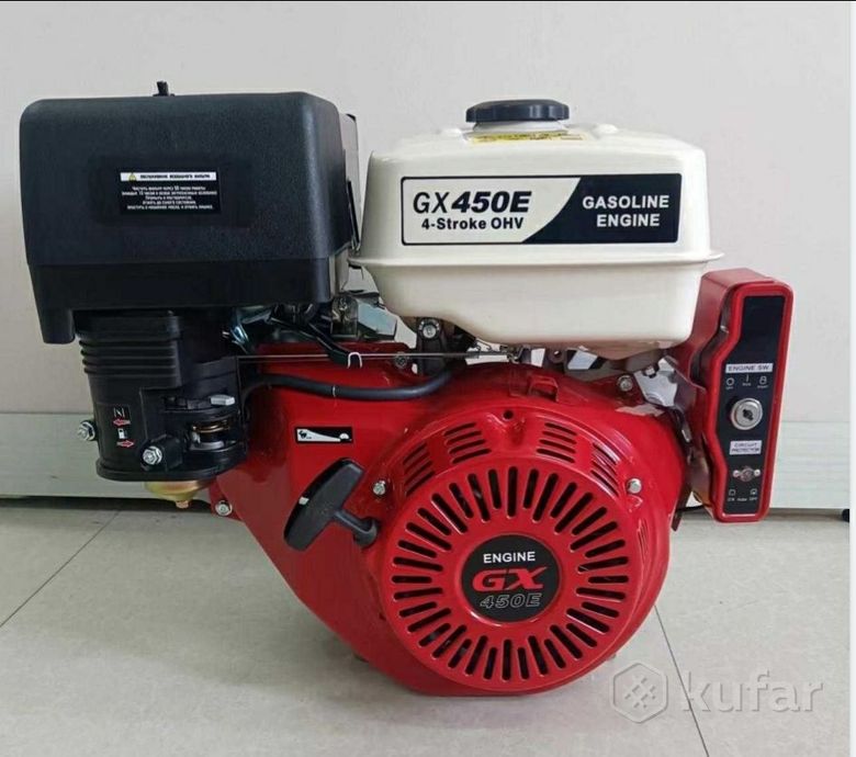 фото двигатель gx450e/192fe  (18лс, электростартер, шпонка 25мм). для мотоблоков мтз (беларус) и др.  0