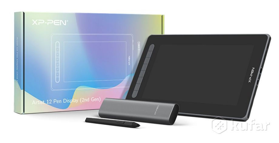 фото графический планшет xp-pen artist 12 (2-е поколение, черный) c оригинальным кабелем usb-c 2