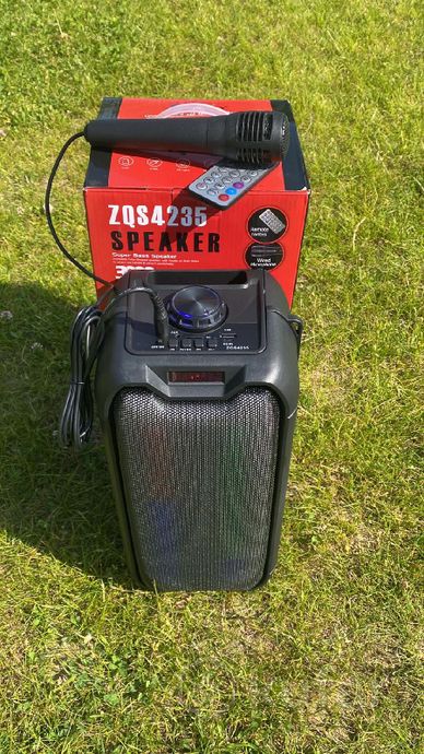 фото колонка bluetooth speaker zqs4235 с микрофоном и пультом ду 0
