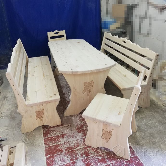 фото мебель для бани(стол, скамейка, лавка, стул) 4