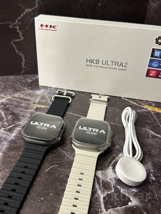 фото умные-часы hk9 ultra 2 ( watch ultra)+бесплатная доставка+3 ремешка в комплекте 0
