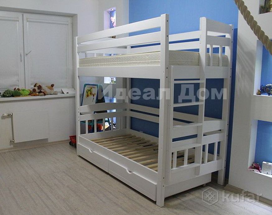 фото двухъярусная кровать «геркулес-люкс», массив 1