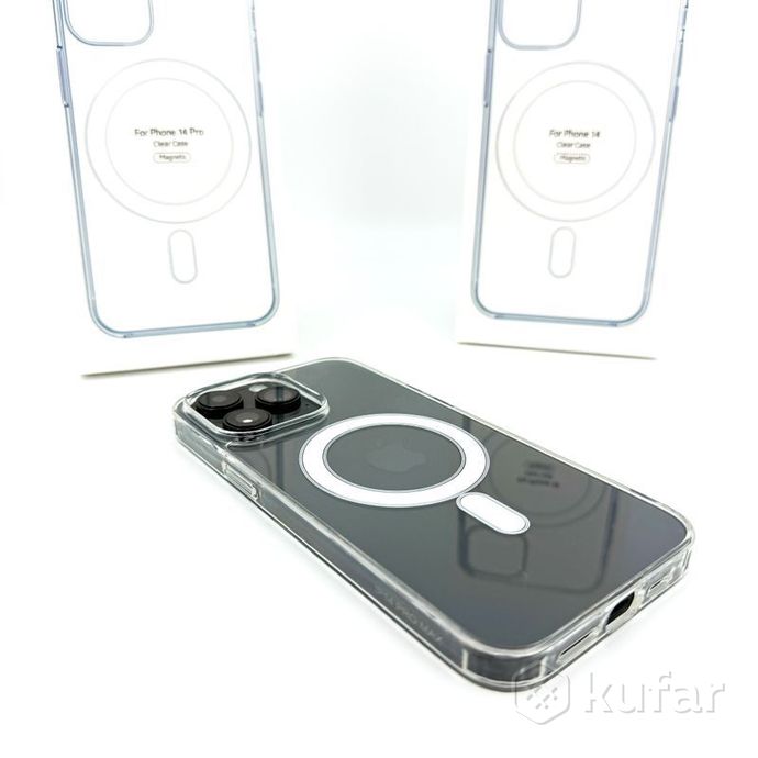 фото прозрачный чехол для iphone с magsafe все модели 3