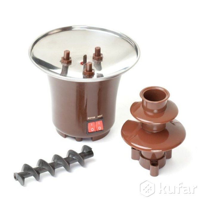 фото шоколадный фонтан фондю chocolate fondue fountain mini 7