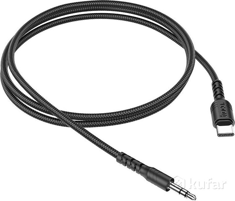 фото кабель usb type-c - 3.5 мм jack (1,0m) ''hoco'' upa17 black 0