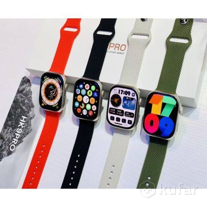 фото стильные смарт часы hk 9 pro 45 mm / super-amoled /  new 0