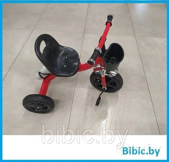 фото велосипед детский малютка трёхколёсный с корзинкой для детей малышей, беговел для самых маленьких 3