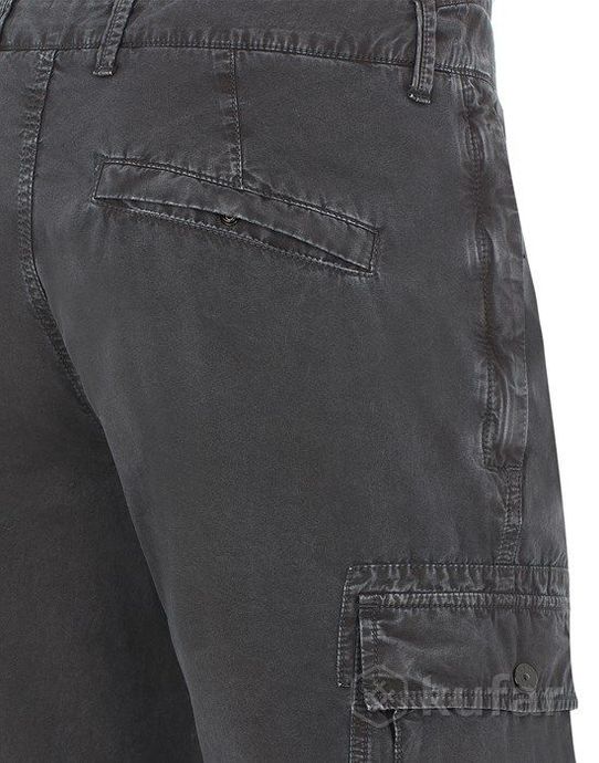 фото брюки  303wa brushed cotton cargo garment dyed 'old' effect grey 2