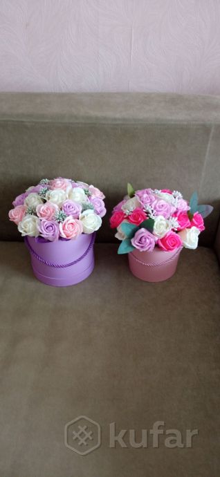 фото букеты из мыльных роз и разных цветов  0