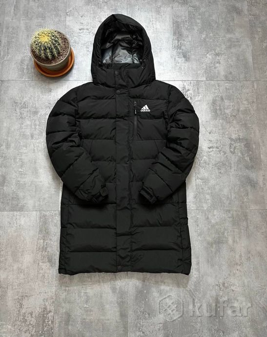 фото adidas парка зимняя куртка адидас зима удлинённая  1