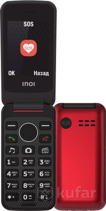 фото мобильный телефон ''inoi'' 247b red dual sim 0