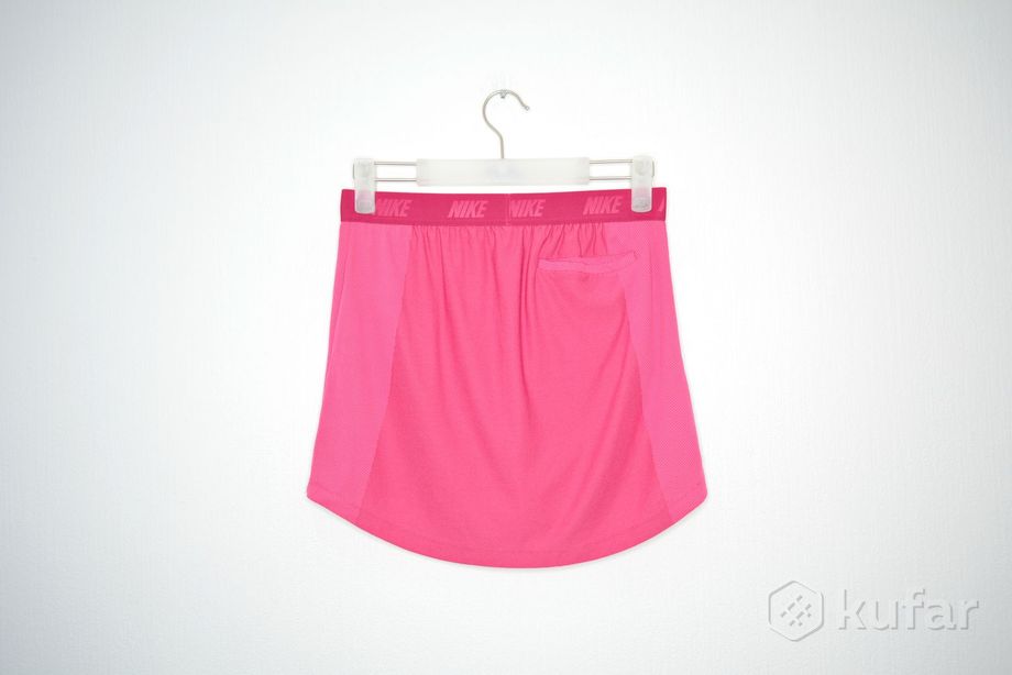 фото спортивная юбка nike women dri-fit skirt рефлективный логотип 2