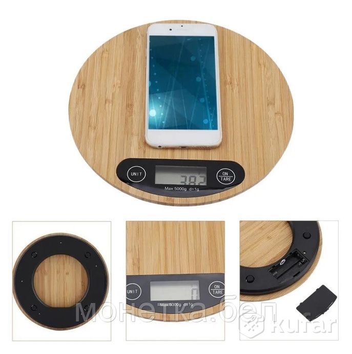 фото электронные бамбуковые кухонные весы electronic kitchen scale (до 5 кг) 5