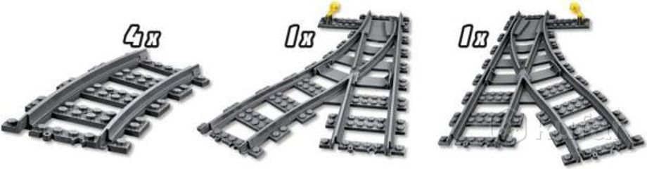 фото конструктор ''lego'' city железнодорожные стрелки 60238 2