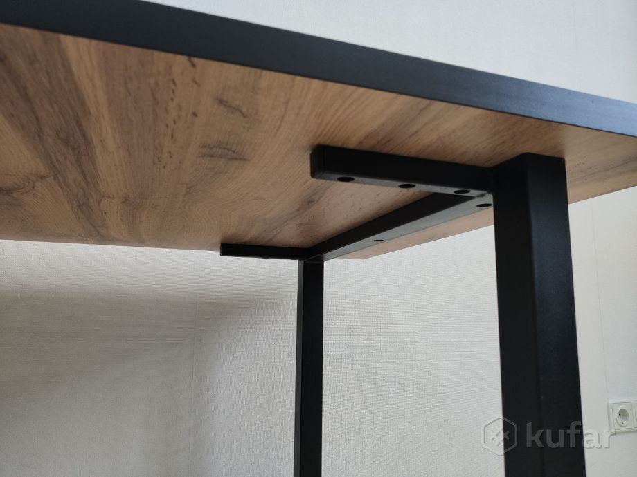фото в наличии стол лофт постформинг, выбор цвета, чёрные опоры (110х70 см) 1
