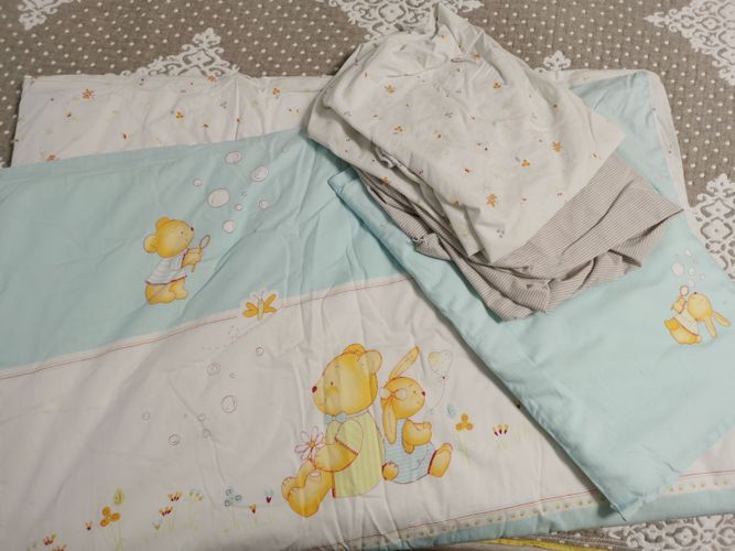 Детское постельное белье, одеяло, подушка