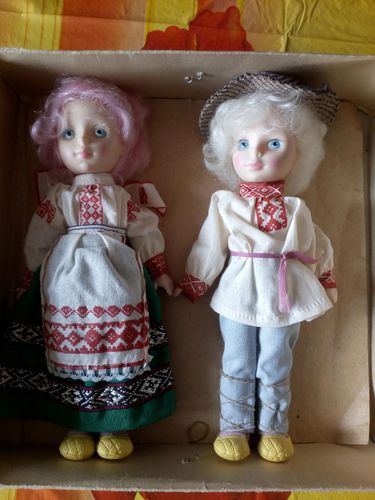 кукла белоруска и белорус в нац. костюмах