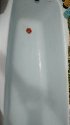 Ванна чугунная голубая 170 см .