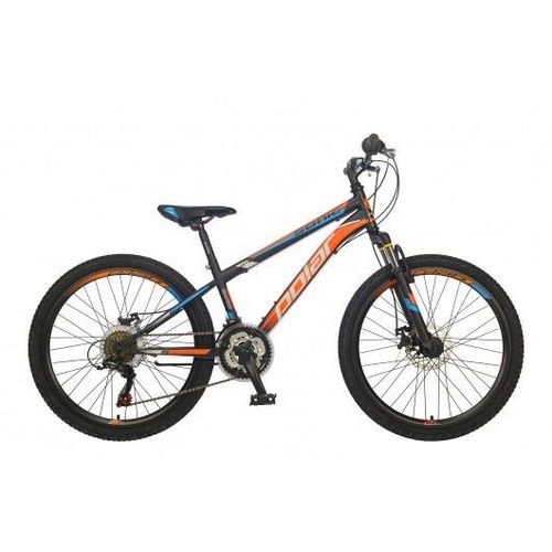 Велосипед горный подростковый POLAR SONIC FS DISK 24 (черный-оранжевый)