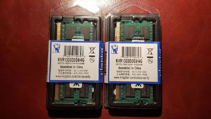 Оперативная память DDR3 4GB Kingston для Ноут