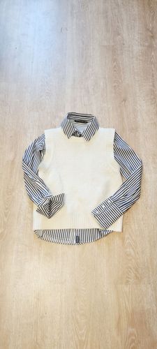 Комплект Zara рубашка с жилетом (M) 