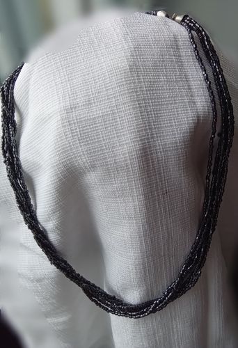 Ожерелье Бусы Стеклярус чокер из ювелирного стекла