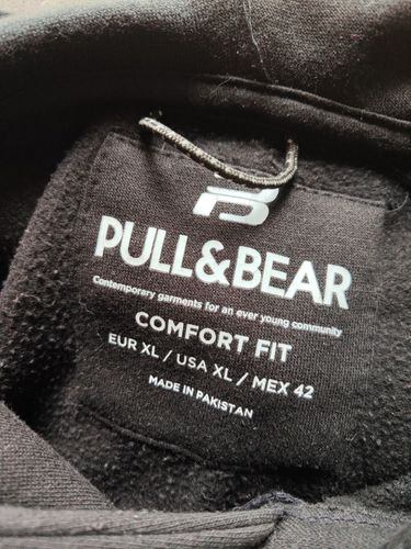 Фирменная черная байка толстовка Pull&Bear XL