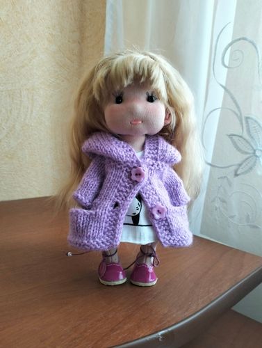 Текстильная игровая кукла рост 19 см.