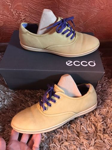 Кеды кроссовки Ecco натуральные кожаные. 