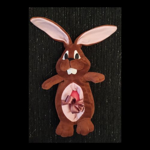 Пасхальный кролик заяц с кармашком для яйца 
