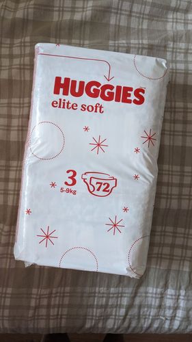Huggies elite soft 3, 5-9кг, 72 шт. 