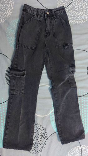джинсы карго черные новые р.25
