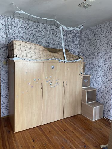 Детская кровать со шкафом 