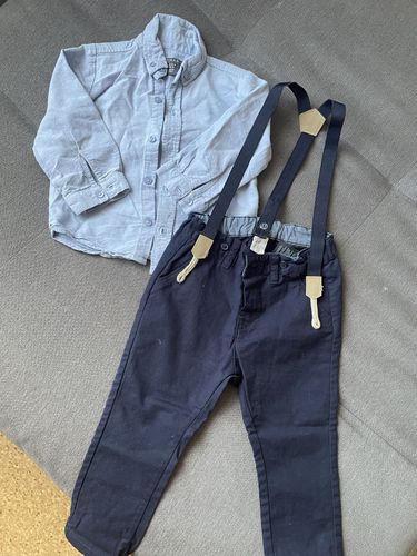 Комплект рубашка и брюки с подтяжками